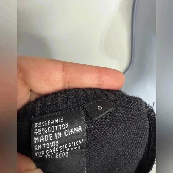 Vintage Michael Simon Cardigan Christmas Trees Embellished sweater Size Medium - Picture 12 of 12